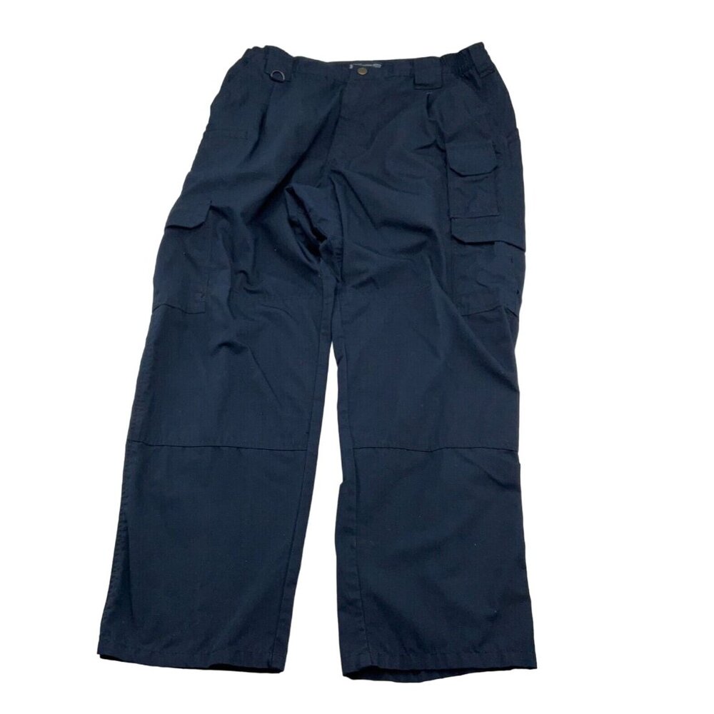 5.11 Tactical Pants Men 34-38W x‎ 29L Blue Ripstop Cargo Utility Work Hike 74273